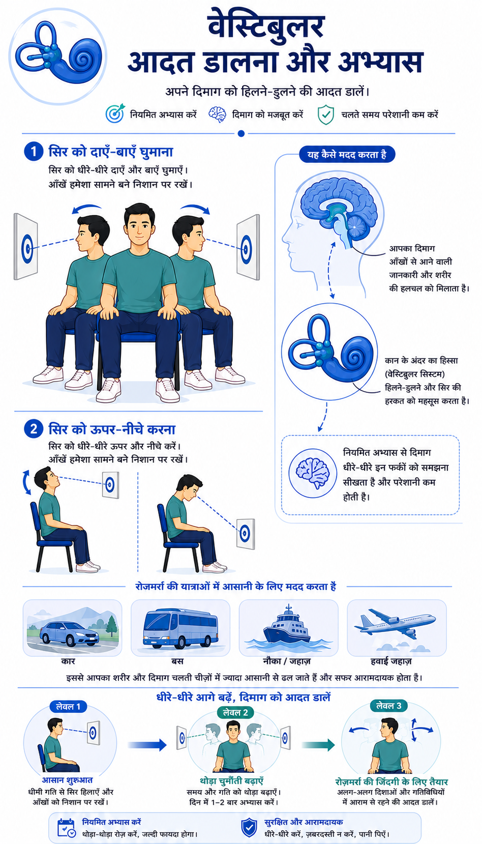 Vestibular habituation visual guidelines